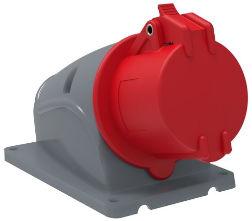 Розетка кабельная накладная IEK Magnum ССИ-114 16А 3Р+PE 400В IР44 красный фото Розетка кабельная накладная IEK Magnum ССИ-114 16А 3Р+PE 400В IР44 красный картинка